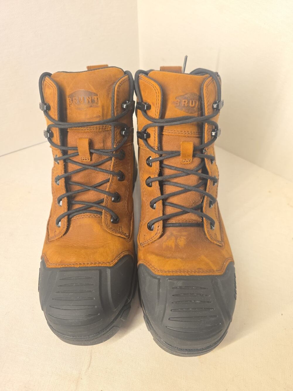 Brunt the Perkins Men's Size 11 Comp Toe Waterproof 6" Durable Work Boots Brown